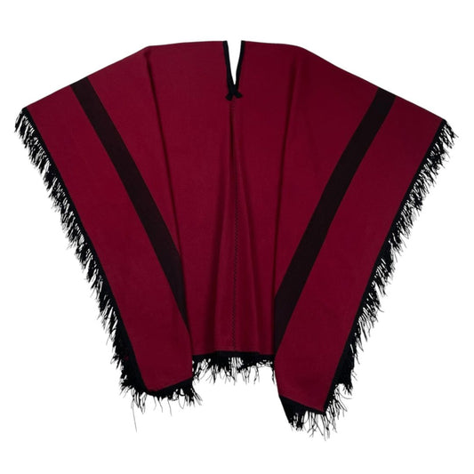 SIN MARCA  Poncho  Bordeaux  Talle Unico
