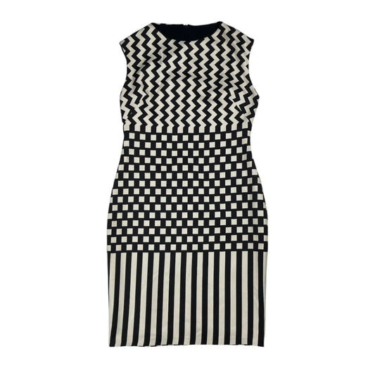 SANDRO FERRONE  Vestido Sin Manga  Varios Blanco Y Negro  Talle M