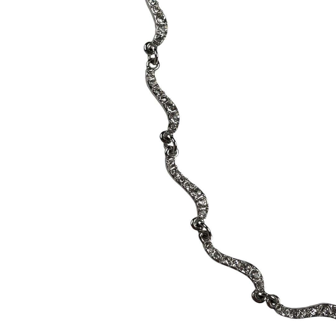Collar  SWAROVSKI  Plateado Talle Unico