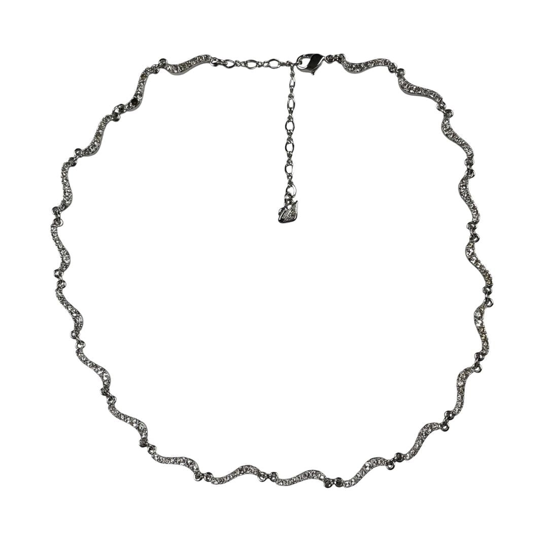 Collar  SWAROVSKI  Plateado Talle Unico
