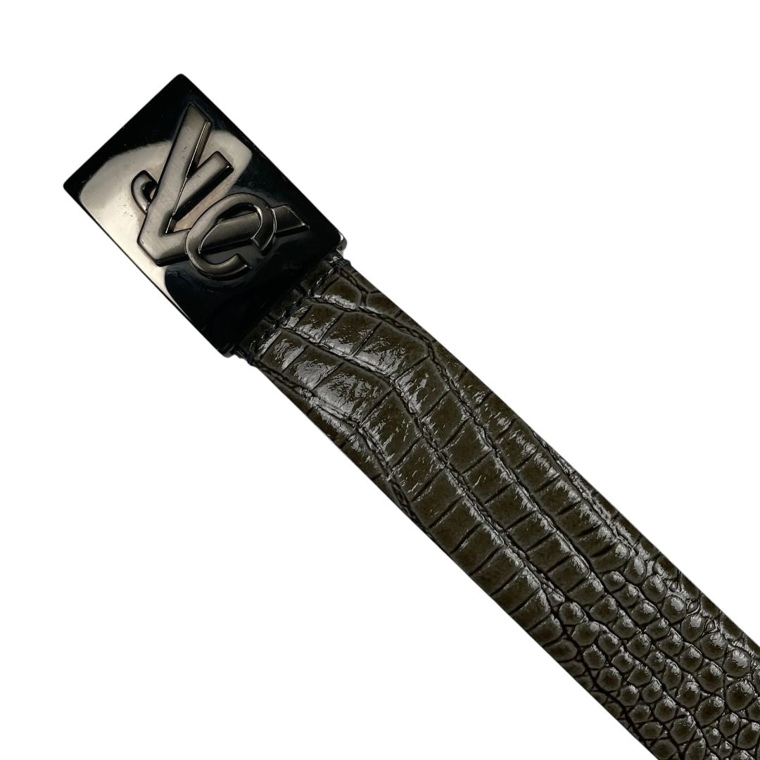 Cinturon Otro  VERSACE  Verde Medida 85cm