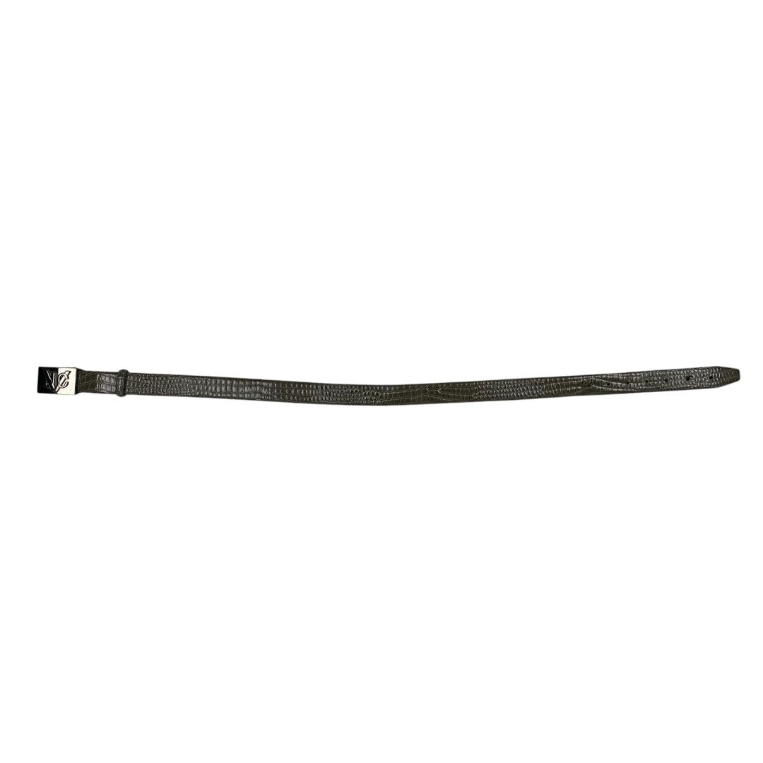 Cinturon Otro  VERSACE  Verde Medida 85cm
