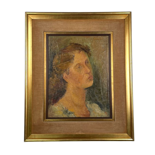 ANONIMO  Arte sin Vidrio  Estilo Retrato  Obra 45cm X 34cm Marco 69cm X 59cm
