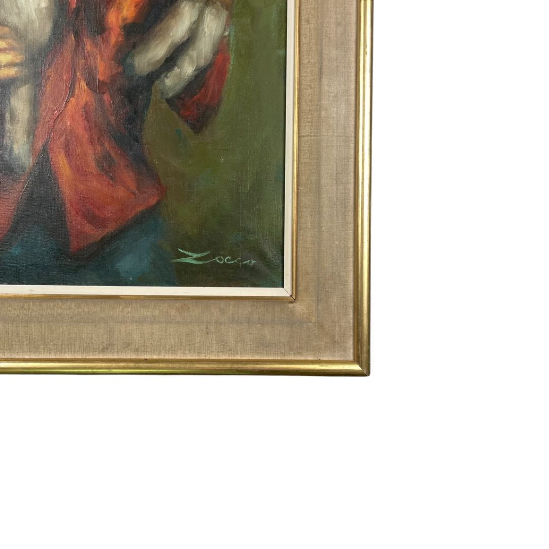 Arte sin Vidrio  ZOCCA  Estilo Retrato Obra 49cm X69cm Marco 66cm X 86cm