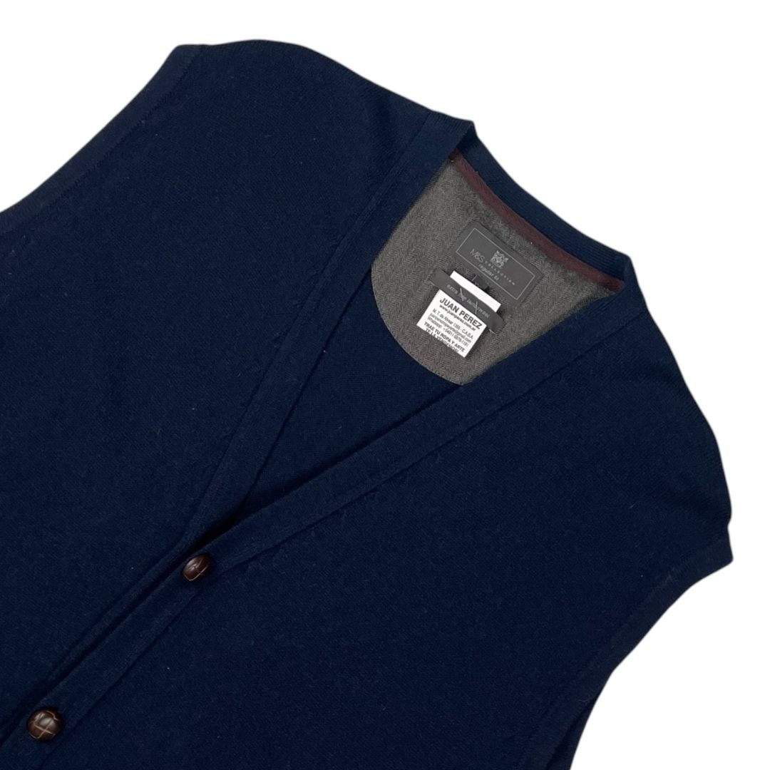 Chaleco Corto  MARKS & SPENCER  Azul Talle XXL