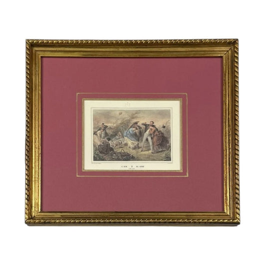 ANONIMO  Arte con Vidrio  Estilo Figurativo  Obra 10cm X 14cm Marco 26cm X 29cm