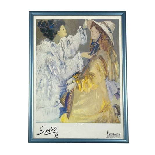SOLDI  Arte con Vidrio  Estilo Retrato  Obra 61cm X 44cm Marco 65cm X49cm