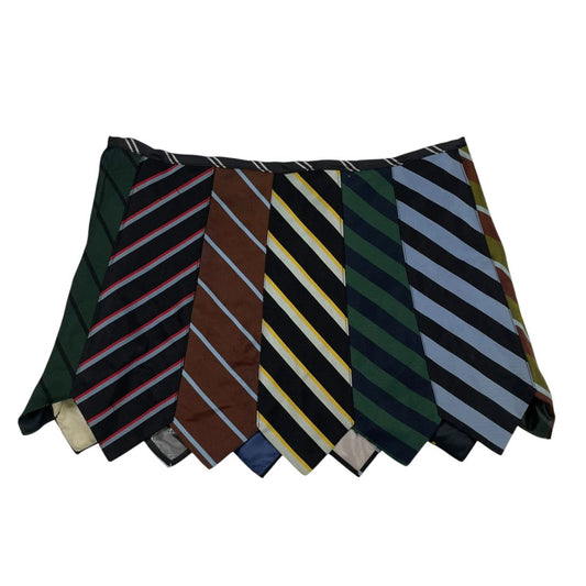 ROPA Y ARTE  Pollera Larga Pollera Corbatas Mini  Varios Rayado  Talle L