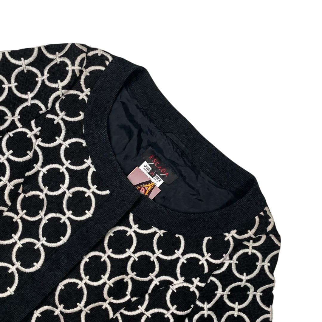 ESCADA  Saco  Varios Blanco Y Negro  Talle 36