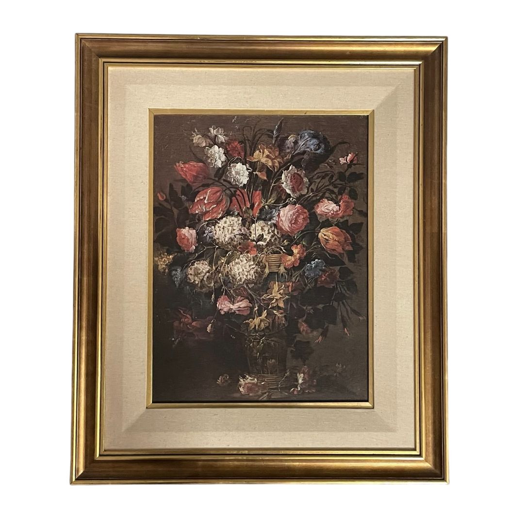 ANONIMO  Arte sin Vidrio  Estilo Naturaleza Muerta  Obra 60 cm X 50 cm