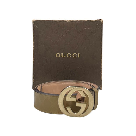 GUCCI  Cinturon Otro  Dorado  Medida 105cm