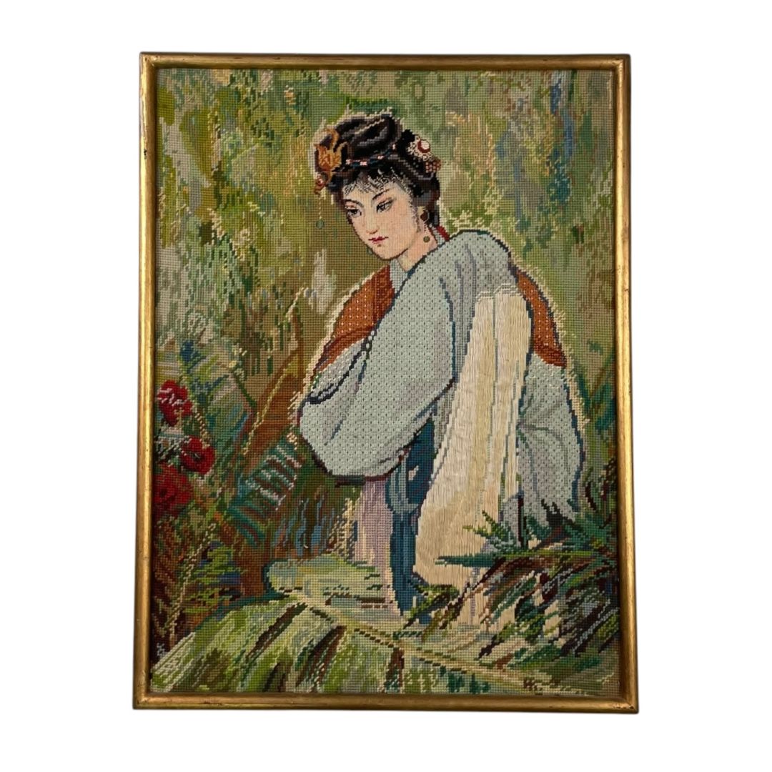 ANONIMO  Arte sin Vidrio  Estilo Retrato  Obra 62cm X 46cm Marco 65cm X 50cm
