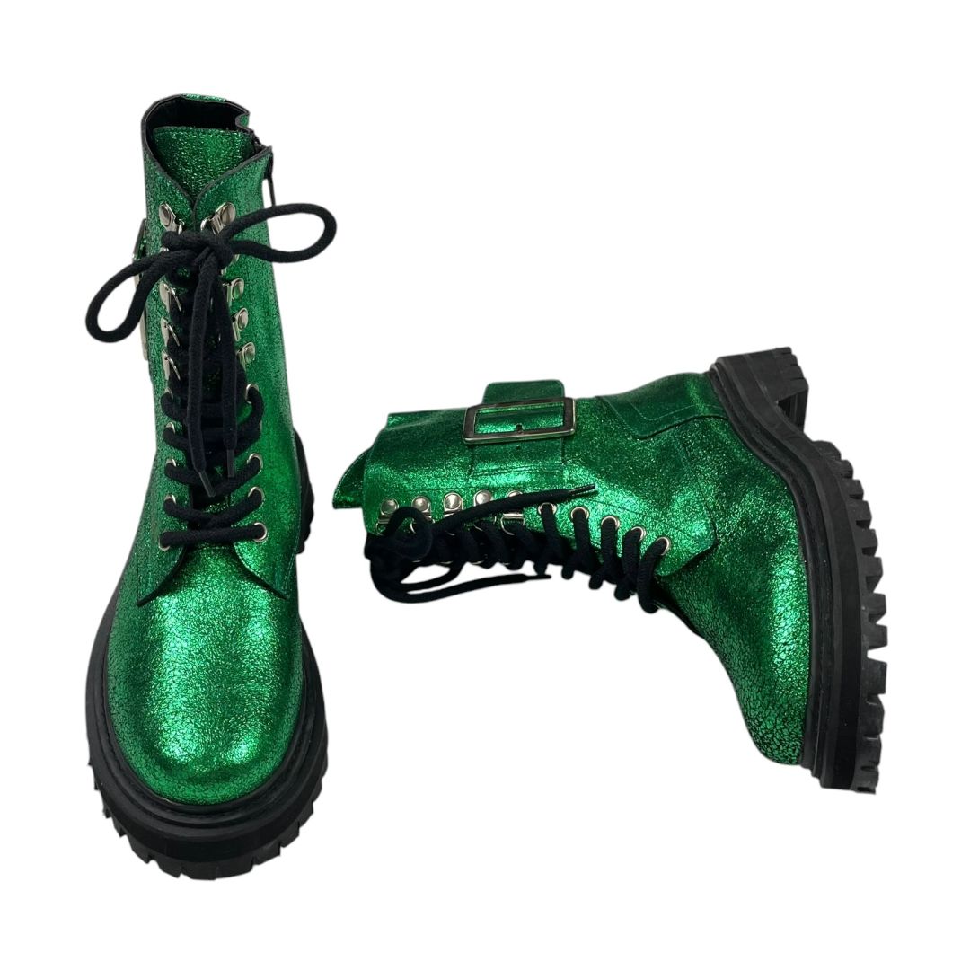 SARKANY Borcegos Verde Talle 38
