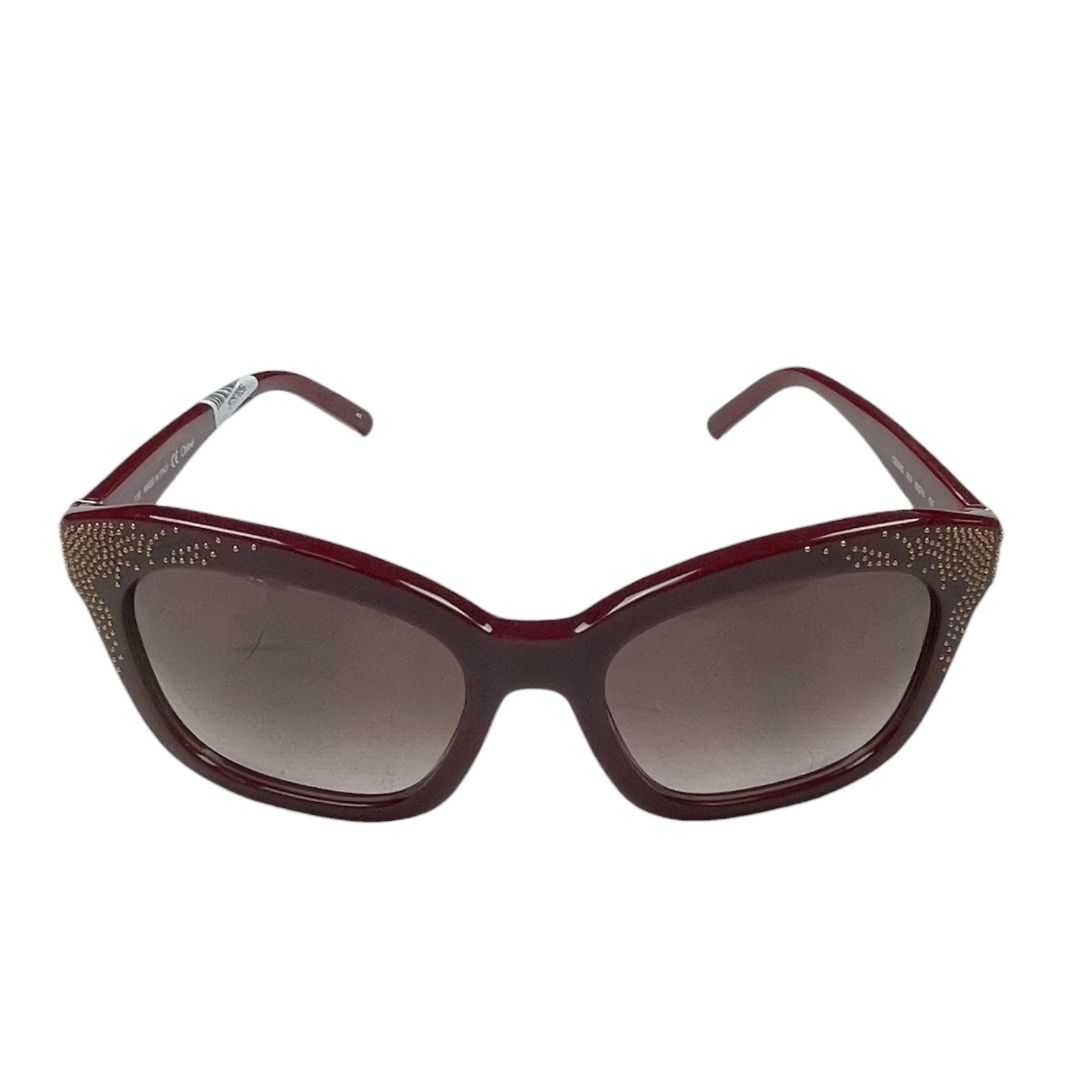 CHLOE Lentes de Sol Bordeaux Talle Unico