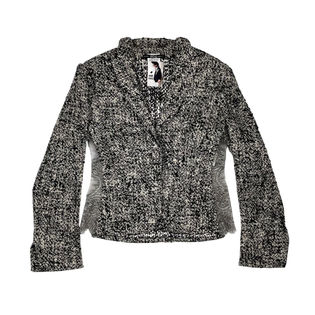 GIANFRANCO FERRE Saco Varios Blanco Y Negro Talle S