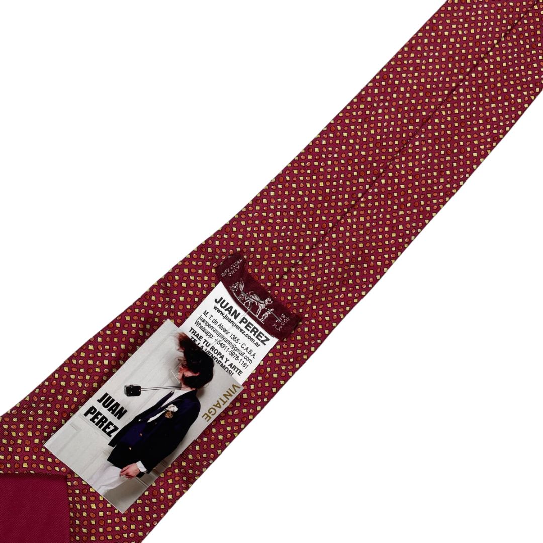 HERMES Corbata Varios Estampado Talle Unico