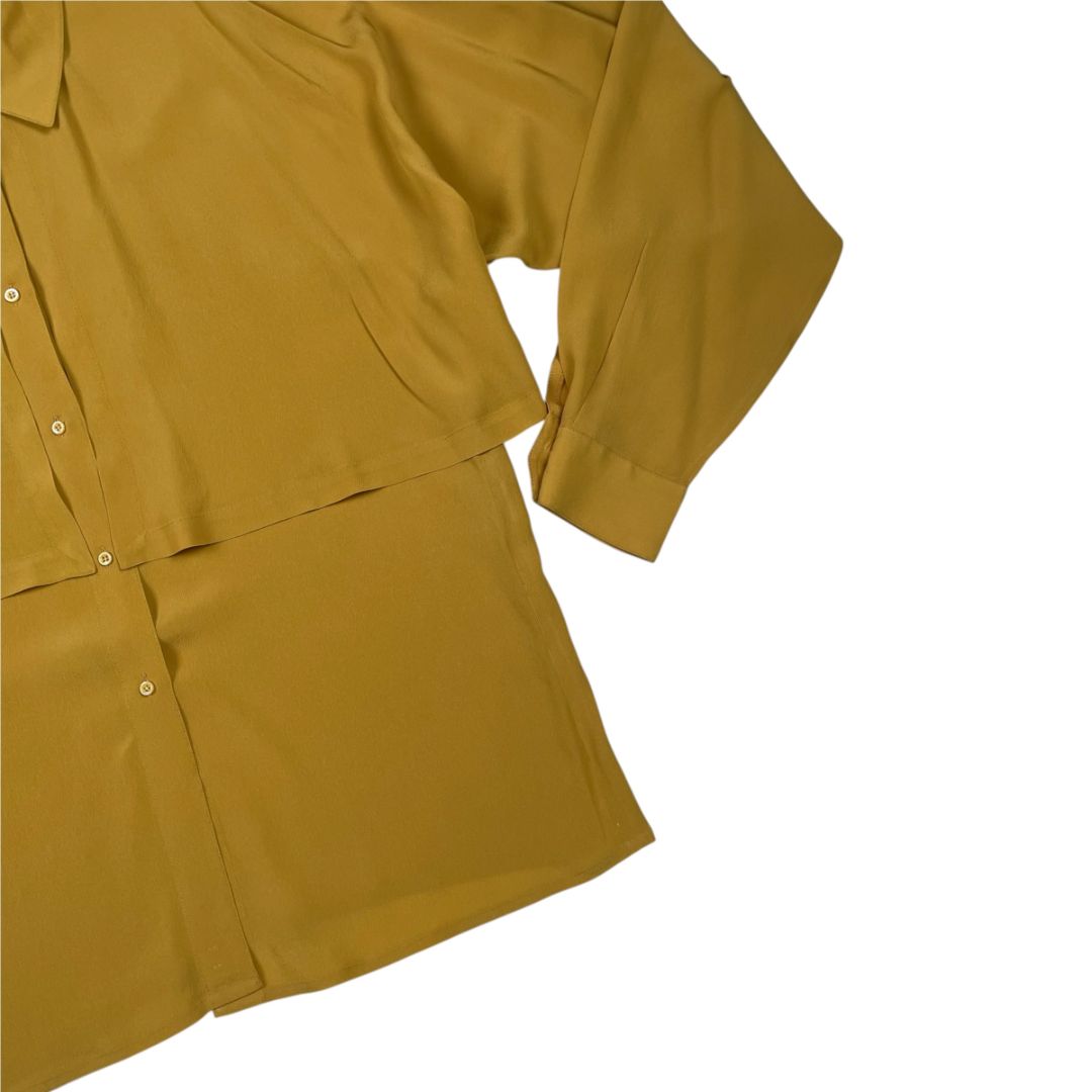 UMBERTO GINOCCHIETTI Camisa Manga Larga Amarillo Talle M