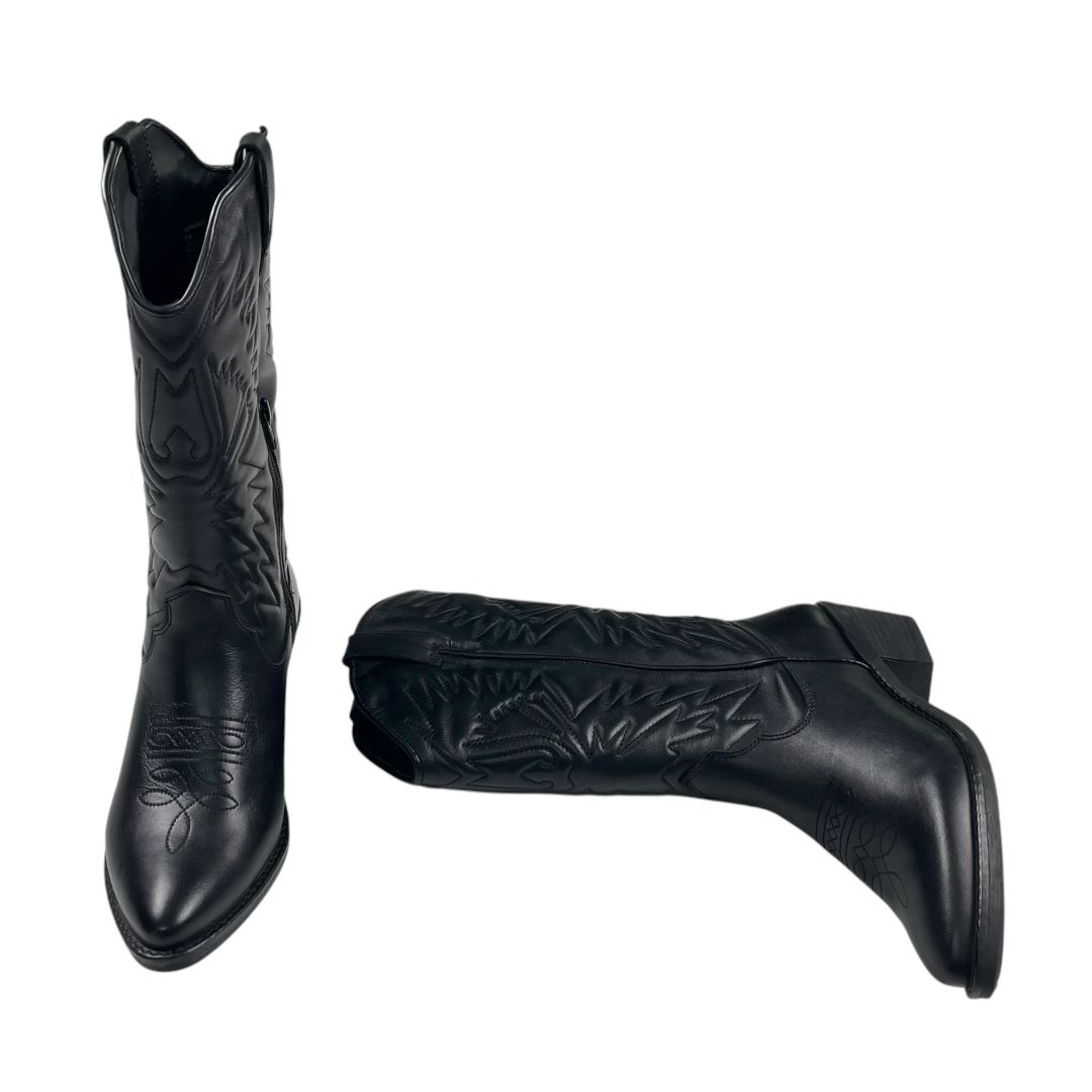 Bota Cowboy  STEVE MADDEN  Negro Talle 9