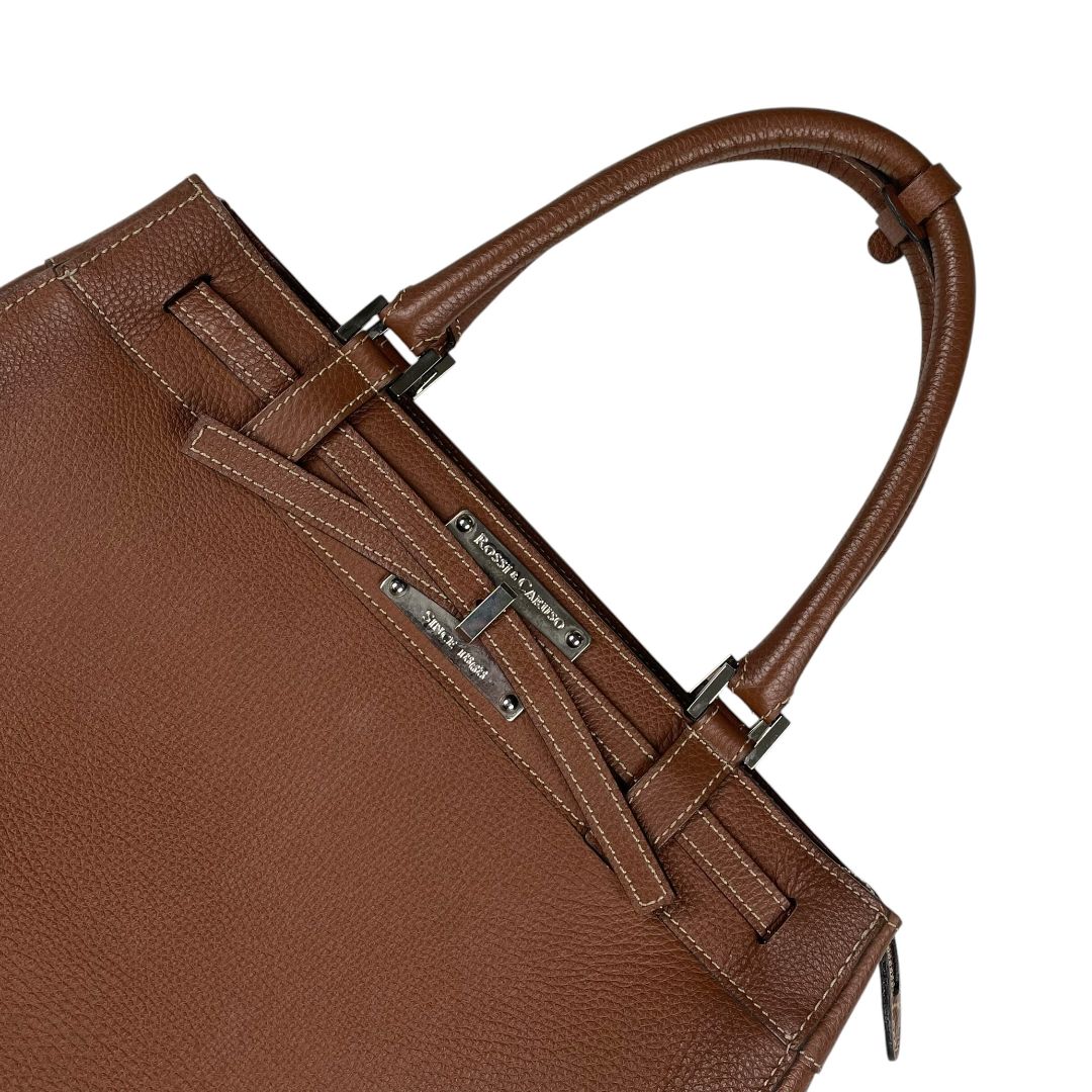 Cartera  ROSSI & CARUSO  Marron Medida 37cm X 27cm