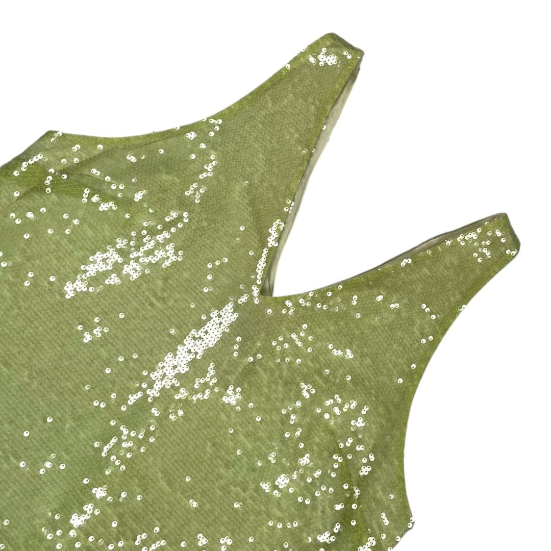 A NEW DAY Vestido Sin Manga Verde Talle L