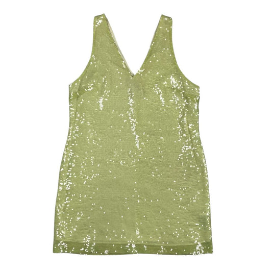 A NEW DAY Vestido Sin Manga Verde Talle L
