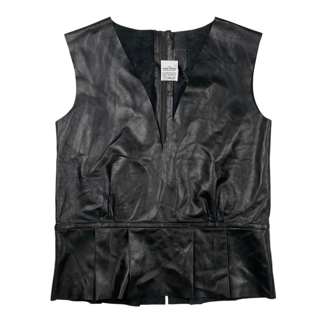EVANGELINA BOMPAROLA  Blusa Sin Mangas  Negro  Talle L