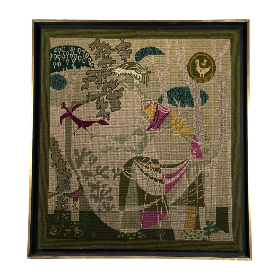 ANONIMO Arte sin Vidrio Estilo Figurativo Obra 87cm X 81cm Marco 95cm X 89cm
