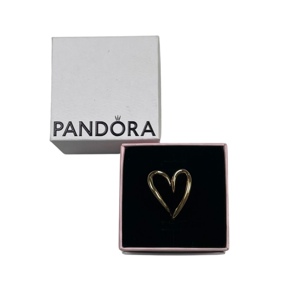 PANDORA Anillo Dorado Talle Unico