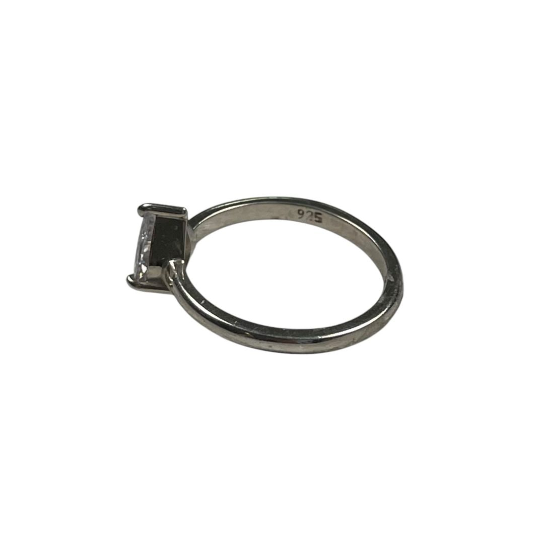 SIN MARCA Anillo Plateado Talle Unico