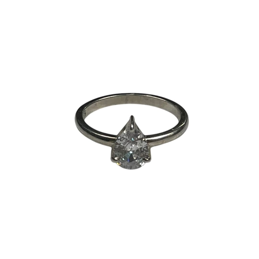SIN MARCA Anillo Plateado Talle Unico