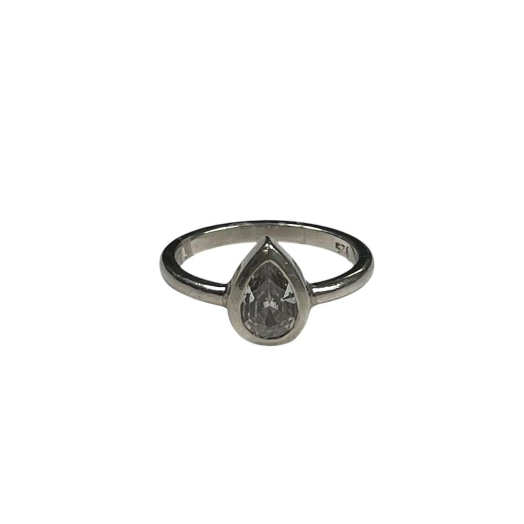 SIN MARCA Anillo Plateado Talle Unico