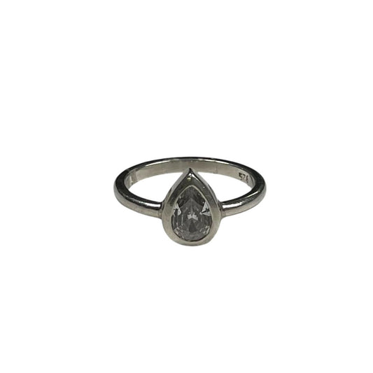 SIN MARCA Anillo Plateado Talle Unico