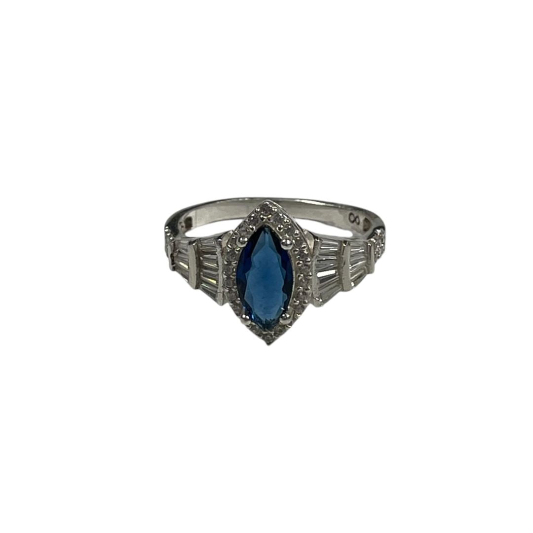 SIN MARCA Anillo Plateado Talle Unico
