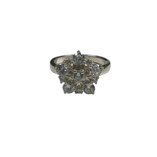 SIN MARCA Anillo Plateado Talle Unico