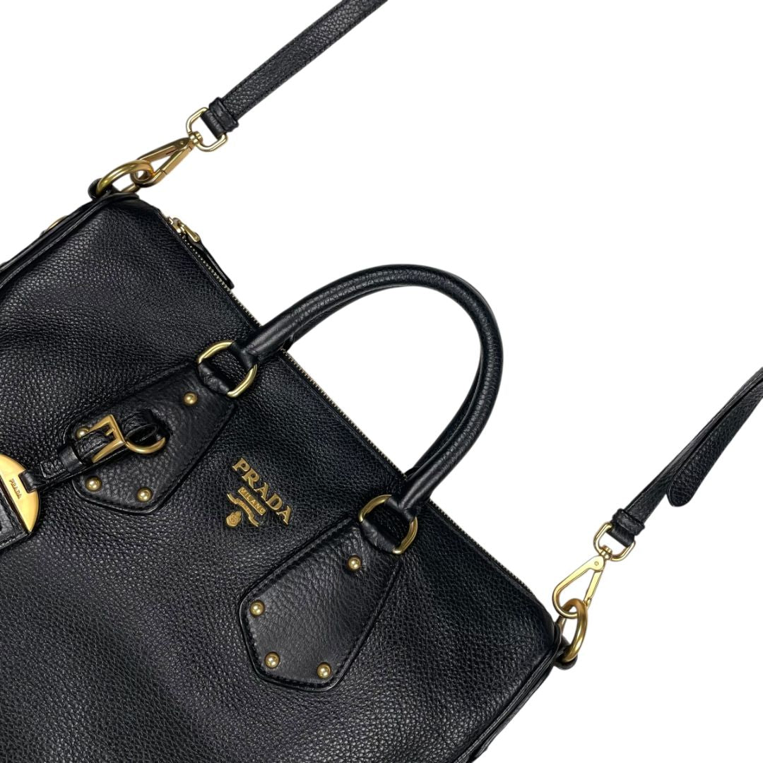 PRADA Bolso Negro Medida 35cm X 32cm