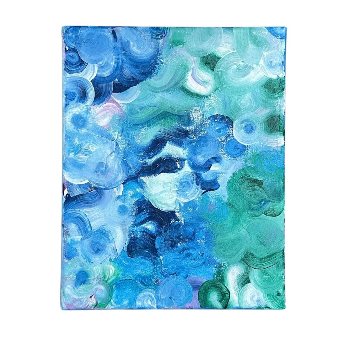 ANONIMO Bastidor Estilo Abstracto Medida 23cm X 23cm