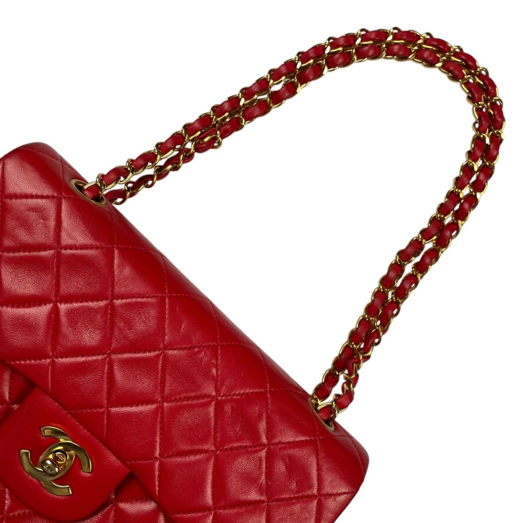 CHANEL Cartera Rojo Medida 23cm X 12cm