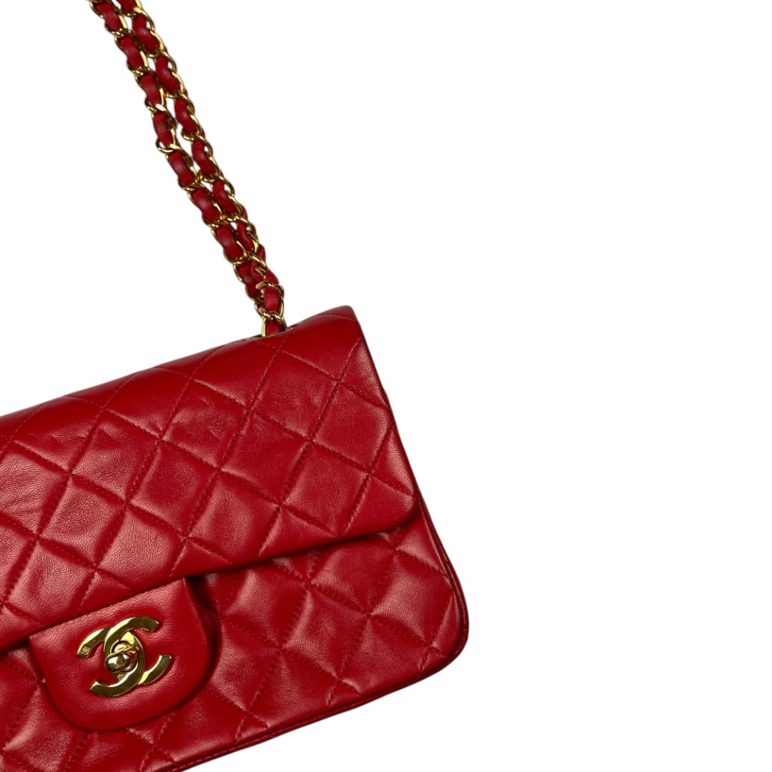 CHANEL Cartera Rojo Medida 23cm X 12cm
