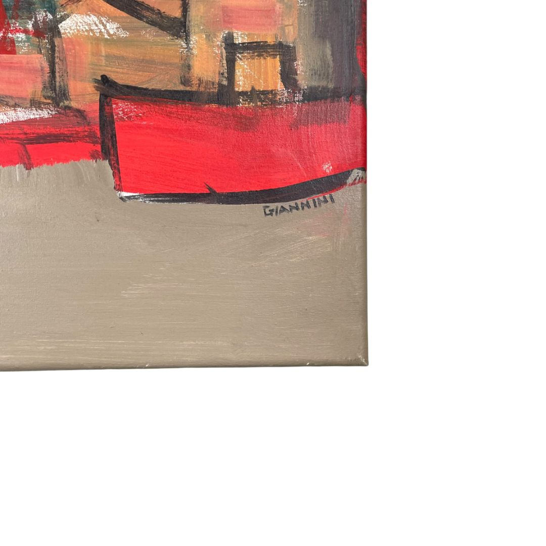 ANONIMO Bastidor Estilo Abstracto Medida 100 cm x 60 cm