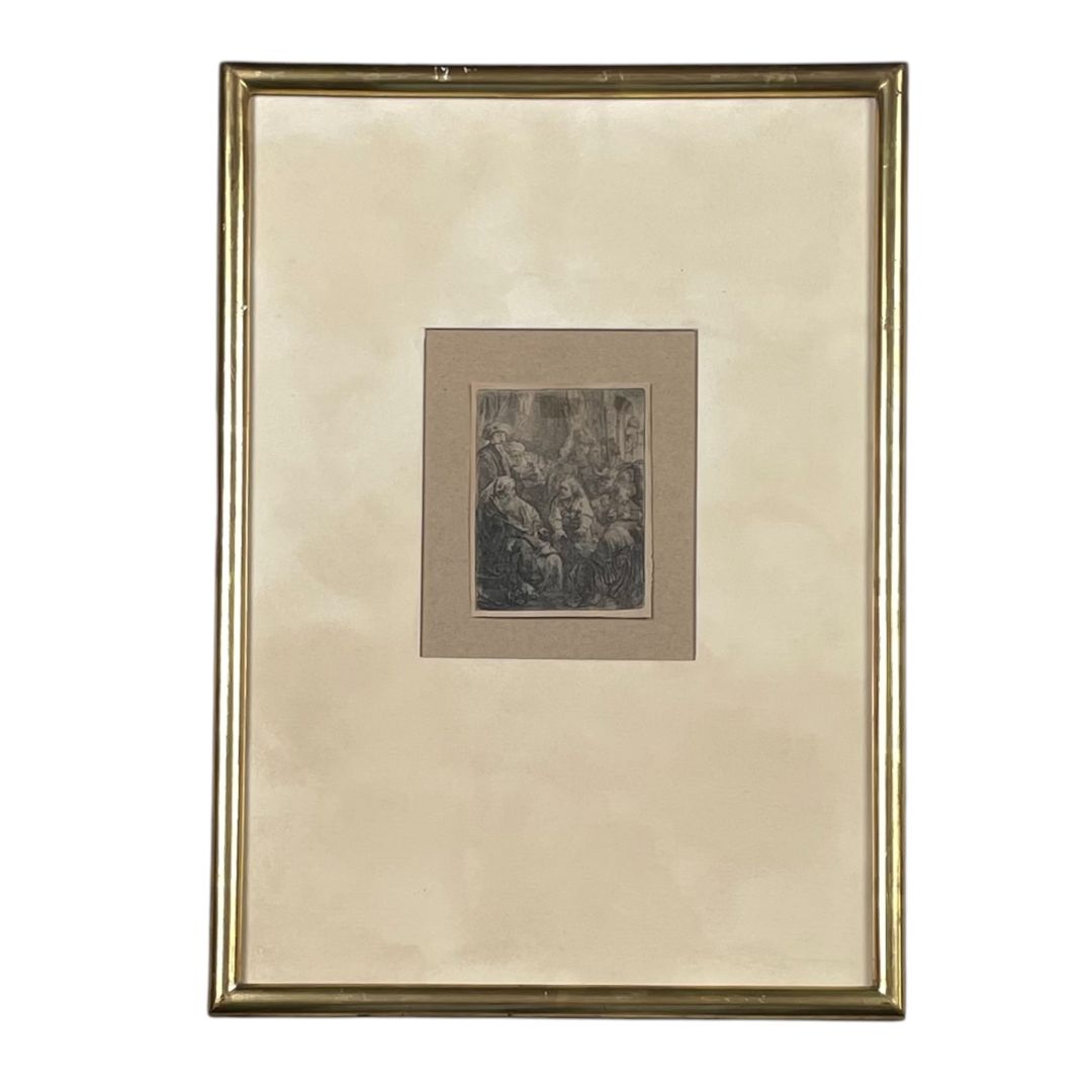 REMBRANDT Arte con Vidrio Estilo Figurativo Medida 48cm X 34cm