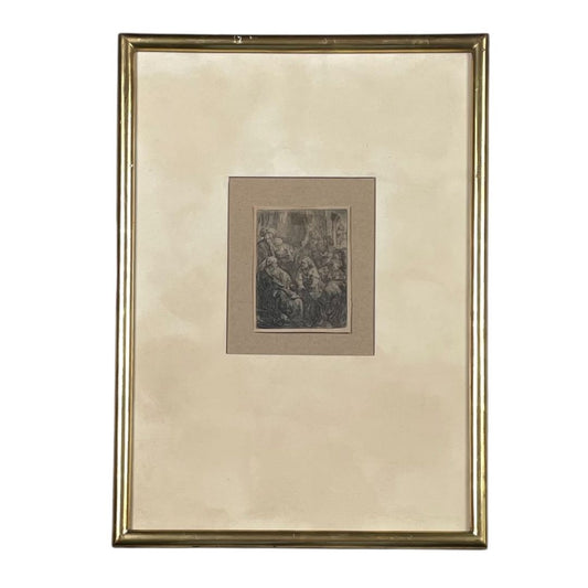 REMBRANDT Arte con Vidrio Estilo Figurativo Medida 48cm X 34cm
