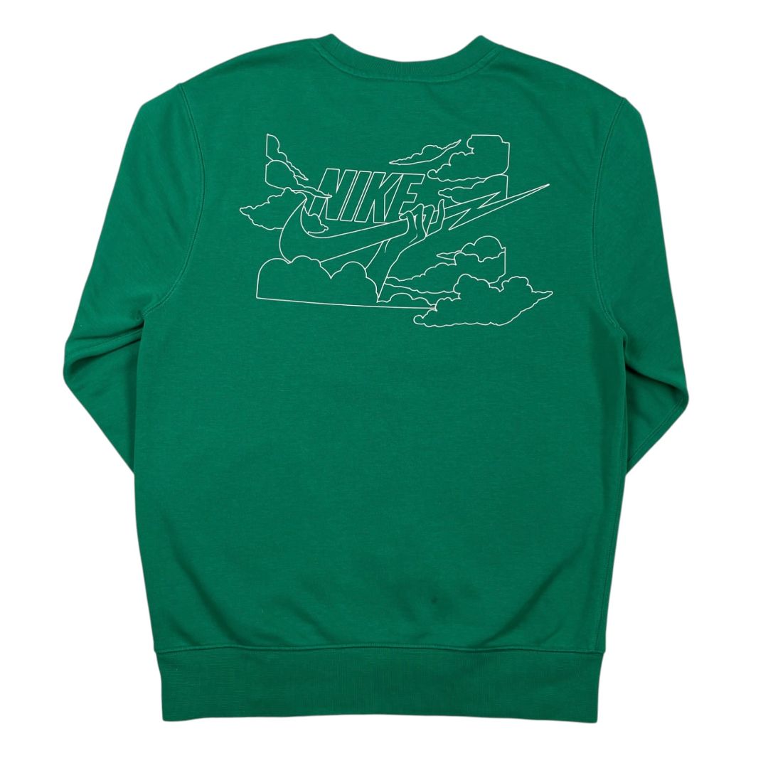 NIKE Buzo Verde Talle S