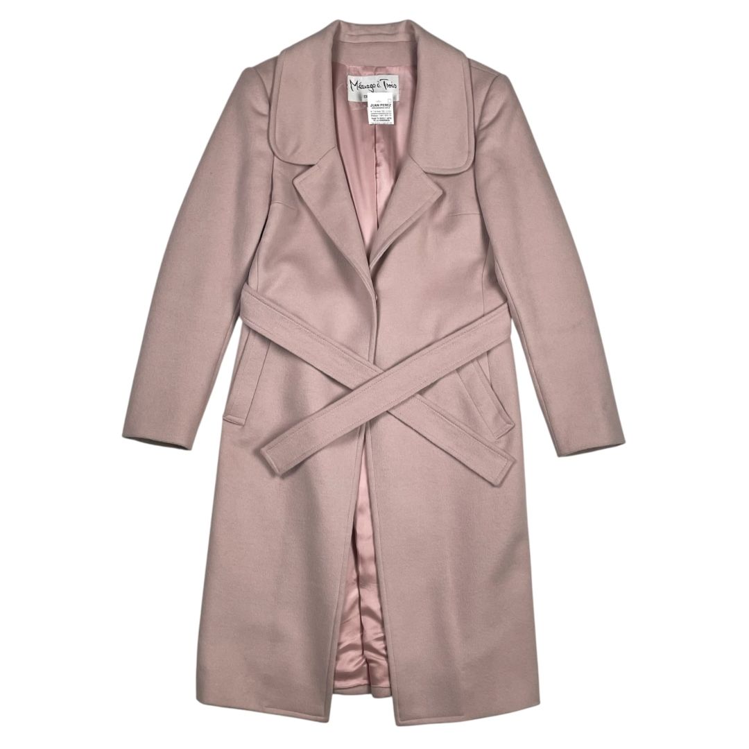 MENAGE A TROIS Tapado Rosa Viejo Talle 40