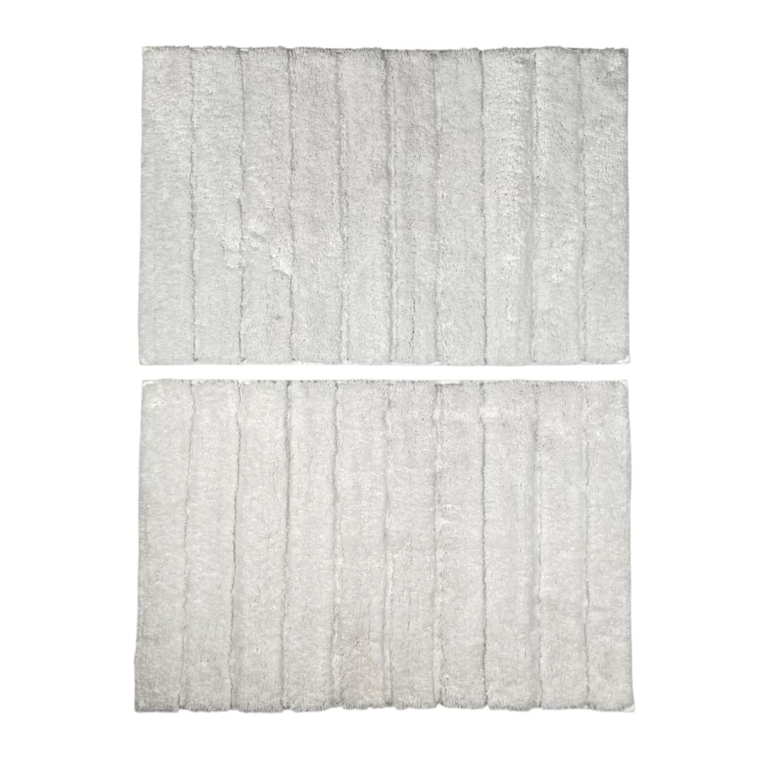 SIN MARCA Alfombras X2 Blanco Medida 80cm X 40cm