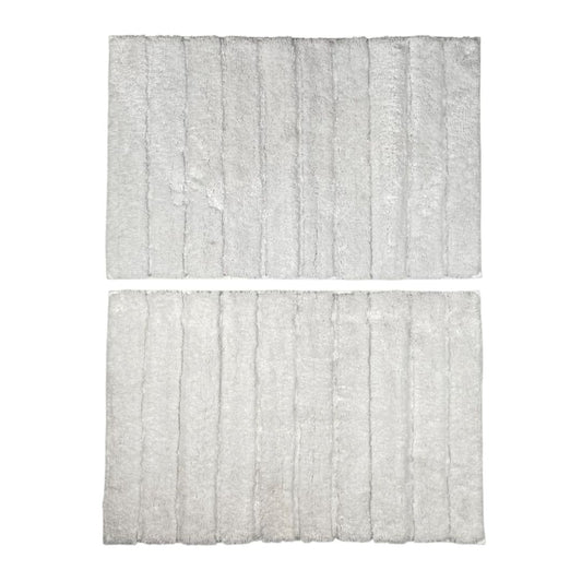 SIN MARCA Alfombras X2 Blanco Medida 80cm X 40cm