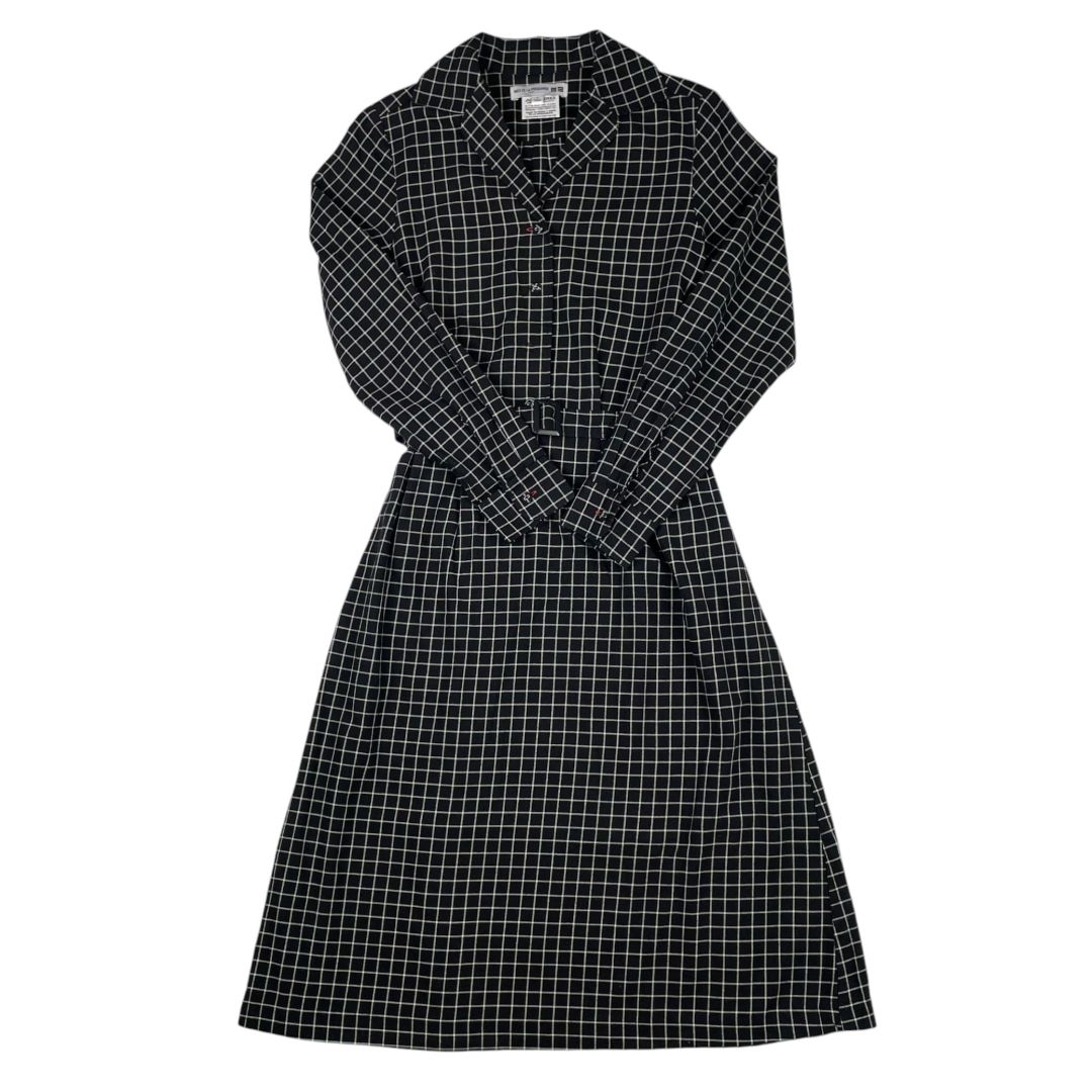 UNIQLO Vestido Manga Larga Varios  Cuadrille Talle S