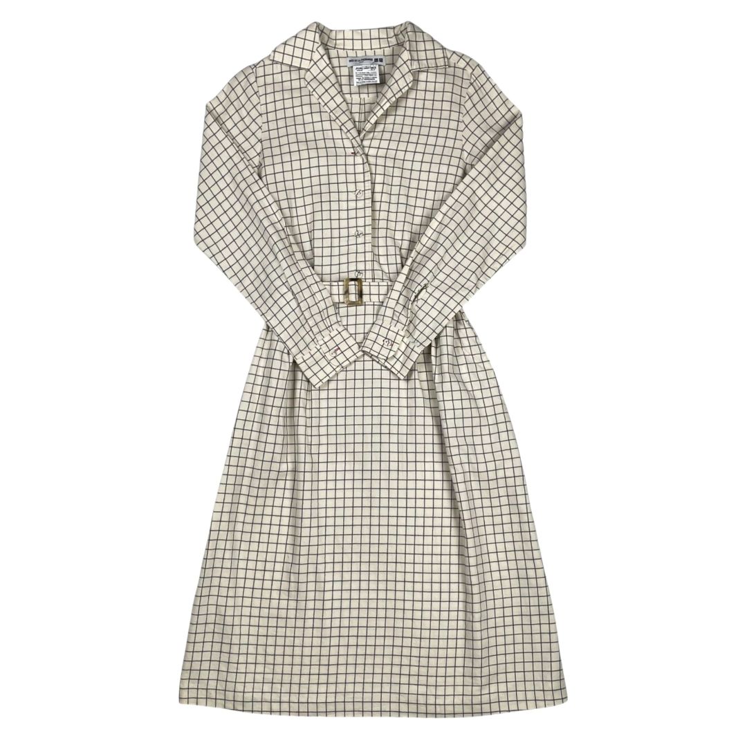 UNIQLO Vestido Manga Larga Varios  Cuadrille Talle S