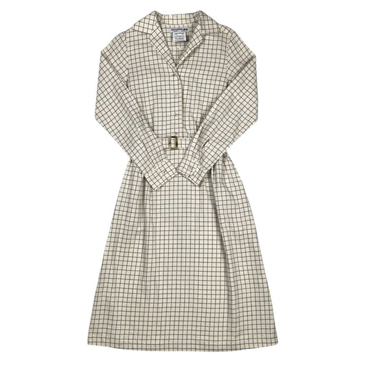 UNIQLO Vestido Manga Larga Varios  Cuadrille Talle S