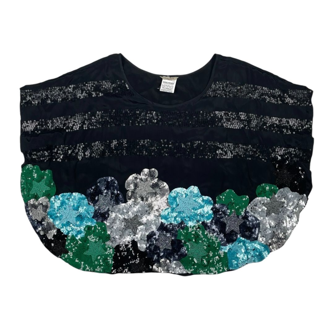 JAZMIN CHEBAR Blusa Manga Corta Negro Talle M