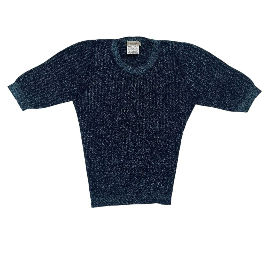 JAZMIN CHEBAR Blusa Manga Corta Azul Talle 3
